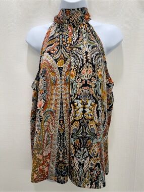 1.STATE halter sleeveless blouse.